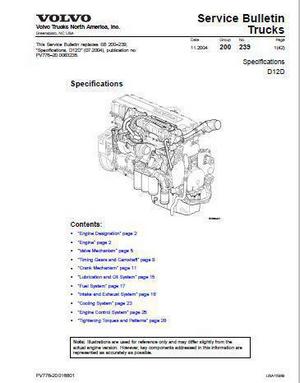 Volvo D12 specs, bolt torques and manuals volvo 480 turbo wiring diagram 